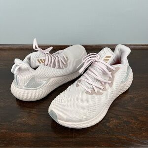 Adidas Alphaboost Sneakers Mens Running Shoes Size 10.5 Orchid Tint White